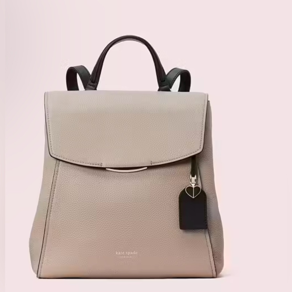 kate spade Beige and Black Leather Backpack